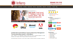 Desktop Screenshot of inferotraining.com